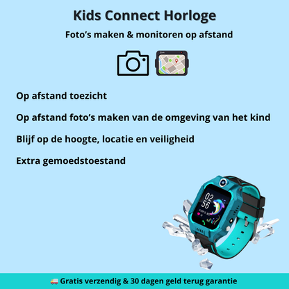 Kids Connect Smartwatch – Houd contact en weet altijd waar je kind is.