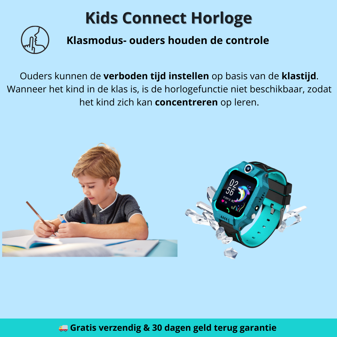 Kids Connect Smartwatch – Houd contact en weet altijd waar je kind is.